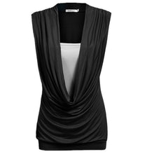 2016 Summer New Fashion Sexy Plus Size S-2XL Blouse Ladies Bow 4 colors False TwoTops Casual Sleeveless Spring Shirt 70824
