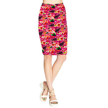 2016 Summer Vintage Fashion Printed Pencil Skirt Midi Women Knee-Length Elastic High Waist Ladies Pattern Skirts #3546