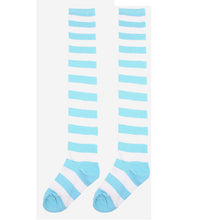 2016 Time-limited Top Fashion Women Girls Cotton Spandex Striped Thigh High Knee Socks Girls Womens Halloween Cosplay Stockings