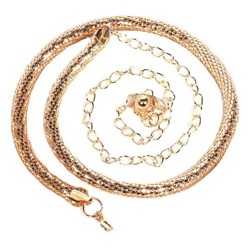 2016 Trendy Fashion Womens Belts Golden Color Metal Belt Women Ladies Snake Bones Chain Waist Strap Body Chain Cinturones Mujer