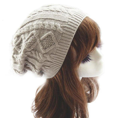 2016 Warm Winter Hats Women Knitted Wool Twist Skullies Beanie hat For Winter Warm Cap hats Female Gorros Cappelli Invernali