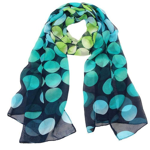 2016 Warm Winter Women Lady Shawl Chiffon Dot Rectangle Scarf Scarves Sun Protection Gauze Kerchief