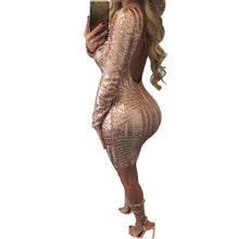 2016 Winter Autumn Dress Women Sequined Backless Sexy clubwear Party Dresses Bodycon Short Mini Dress Vestidos de festa #1130