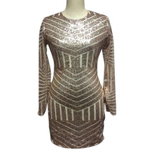 2016 Winter Autumn Dress Women Sequined Backless Sexy clubwear Party Dresses Bodycon Short Mini Dress Vestidos de festa #1130