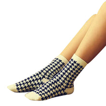 2016 Winter Autumn Fashion Women Casual Cotton Socks Plaid Cotton Ankle Socks Chaussette #198