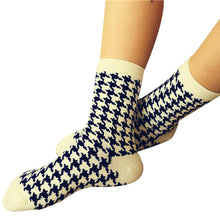 2016 Winter Autumn Fashion Women Casual Cotton Socks Plaid Cotton Ankle Socks Chaussette #198