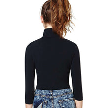 2016 Winter Autumn Woman Basic T shirts Casual Slim Fit Short Style Long Sleeve Turtlneck T-shirt Women Tee Tops Femme