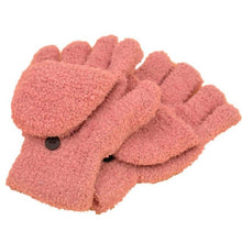 2016 Winter Guantes de invierno de la mujer Women Fingerless Gloves Girls Half Finger Flip Knitted Mittens gloves women