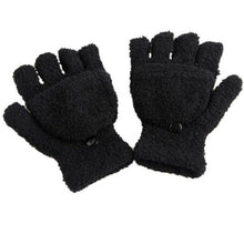 2016 Winter Guantes de invierno de la mujer Women Fingerless Gloves Girls Half Finger Flip Knitted Mittens gloves women