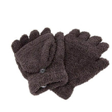 2016 Winter Guantes de invierno de la mujer Women Fingerless Gloves Girls Half Finger Flip Knitted Mittens gloves women