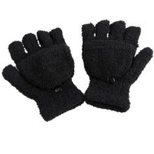 2016 Winter Guantes de invierno de la mujer Women Fingerless Gloves Girls Half Finger Flip Knitted Mittens gloves women