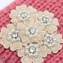 2016 Winter Knitting Headbands Crochet Flower Button Ear Warm Turban Hair Band Female Headband Hair Accessories For Women