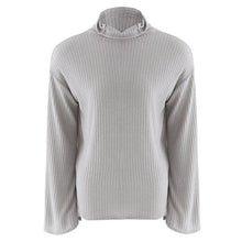 2016 Winter Sweater Women Turtleneck Loose Flare Sleeve Pullover Sweater Pull Femme Manche Longue#B11