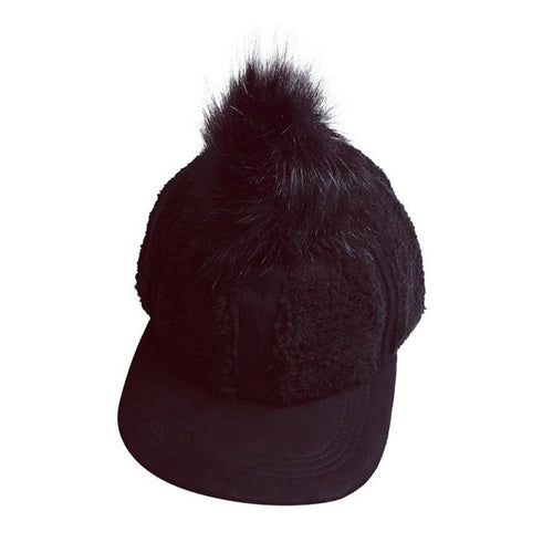 2016 Winter cap for women Fashion Snapback Caps Sheep velvet Pompon Fluff Baseball Casquette Hip Hop hat Outdoors Gorras #1130