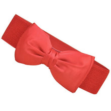 2016 Women Belt Fashion Women Bowknot Elastic Wide Stretch Buckle Waistband Waist Belt Kemerler #108