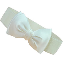 2016 Women Belt Fashion Women Bowknot Elastic Wide Stretch Buckle Waistband Waist Belt Kemerler #108