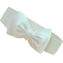 2016 Women Belt Fashion Women Bowknot Elastic Wide Stretch Buckle Waistband Waist Belt Kemerler #108