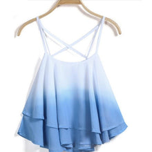 2016 Women Cropped Summer Camis New Fashion Chiffon Irregular Sleeveless Tank Top Women 2 Color Femme Haut Camisetas Mujer