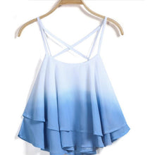 2016 Women Cropped Summer Camis New Fashion Chiffon Irregular Sleeveless Tank Top Women 2 Color Femme Haut Camisetas Mujer