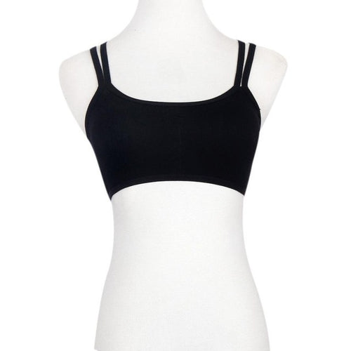 2016 Women Cross Sheer Polyester Black White Crop Tops Condole belt Strap Lingerie tank top Women Girls Camisole