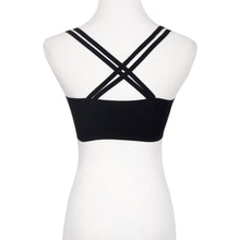 2016 Women Cross Sheer Polyester Black White Crop Tops Condole belt Strap Lingerie tank top Women Girls Camisole