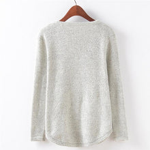 2016 Women Sweaters Owl Pattern Autumn Winter Fashion Loose Grey O Neck Long Sleeve Knittwear Pullovers Clothing Pull femme #WY