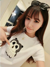 2016 Women T-shirt 3D Print Summer Female T Shirt Fashion Cute Owl Print Short Sleeve O Neck Women Sweet Top Tees 71181