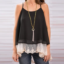 2016 Women Tops Lace Stitching Tank Tops O-Neck Sleeveless Halter Top Vest #3546