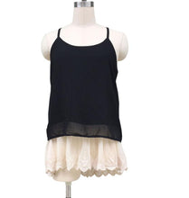 2016 Women Tops Lace Stitching Tank Tops O-Neck Sleeveless Halter Top Vest #3546