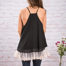 2016 Women Tops Lace Stitching Tank Tops O-Neck Sleeveless Halter Top Vest #3546