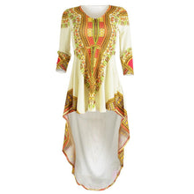 2016 Women african traditional dresses for women Print Polyester Fabric Irregular Africa Maxi Ladies dresses Clothing