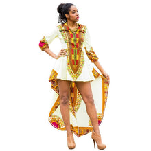 2016 Women african traditional dresses for women Print Polyester Fabric Irregular Africa Maxi Ladies dresses Clothing