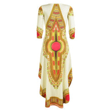 2016 Women african traditional dresses for women Print Polyester Fabric Irregular Africa Maxi Ladies dresses Clothing