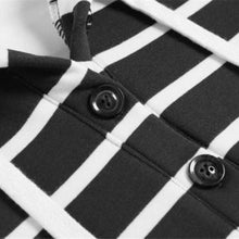 2016 Womens Hooded Shirts Stripe Casual Loose Black White Long Sleeve Hoodie Ladies Tops T-shirt Female Camisas Femininas