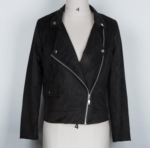 2016 Womens Jackets Sexy Autumn Spring Winter Slim Biker Motorcycle Jacket Women Zipper Short Long Sleeve Coats For Women Girls