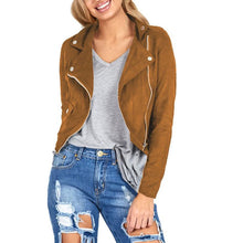 2016 Womens Jackets Sexy Autumn Spring Winter Slim Biker Motorcycle Jacket Women Zipper Short Long Sleeve Coats For Women Girls