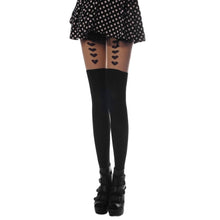 2016 fashion women stockings loving heart printed tights pantyhose pantys mujer patchwork girl's tights sexy pantyhose #6654