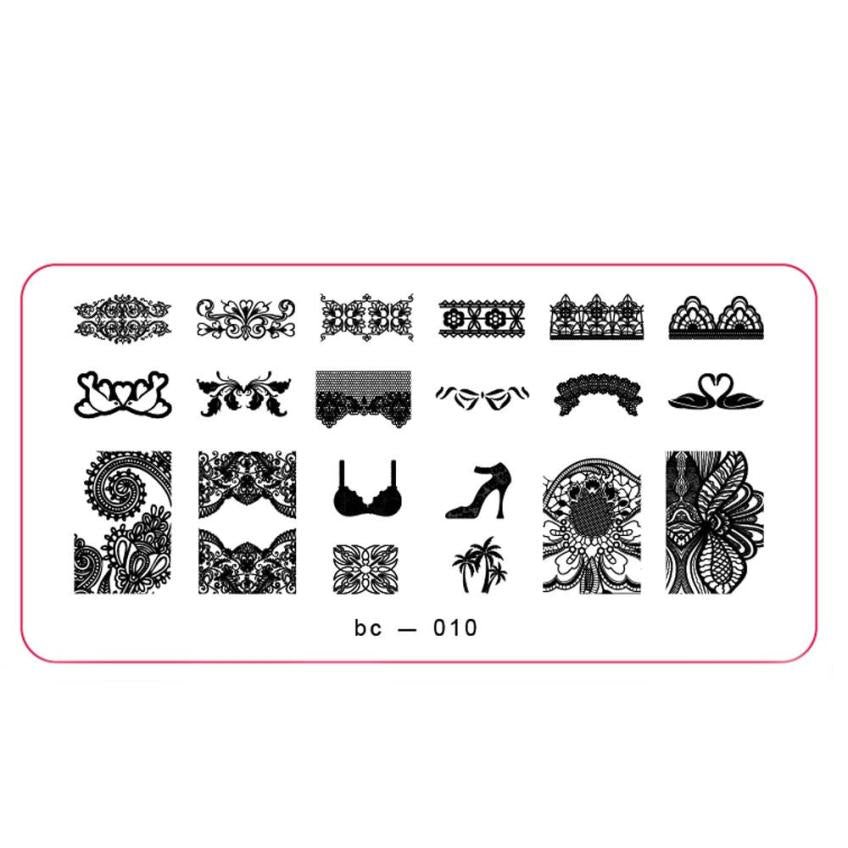 2016 nail art stamping kit DIY Nail Art Image Stamp Stamping Plates Manicure Template unha placa de imagem Anne