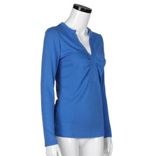 2016 new autumn Women's t shirt Loose Tops Long Sleeve V Neck Fashion T-Shirt Female Casual Women Tops camisetas mujer