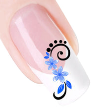 2016 new fashion Stickers & Decals 5pcs Flower Design Nail Tip Art Water Transfers Decal Sticker