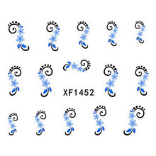 2016 new fashion Stickers & Decals 5pcs Flower Design Nail Tip Art Water Transfers Decal Sticker