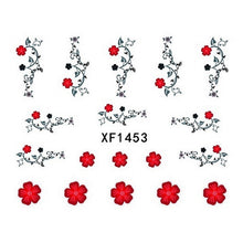 2016 new fashion Stickers & Decals 5pcs Rose Flower 3D Design Nail Tip Art Water Transfers Decal Sticker