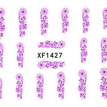 2016 new fashion Stickers & Decals Flower Water Transfer Slide Decal Sticker Nail Art Tips Toe Decor women girl