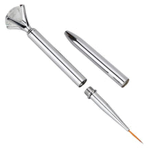 2016 new style 10Pcs Different Sizes Copper Handle Nail Art Brush Set Design Nail Brushes Nylon Material Anne