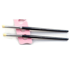 2016 new style Nylon Hair 2Pcs Nail Art Designer Pen Nail Tools Wood Handle Easy to handle and operate Anne
