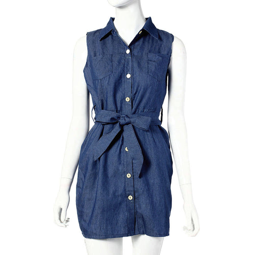 2016 new style summer causal dress summer sexy romper sleeveless denim bodysuit dress bandage dress dames jurken #593