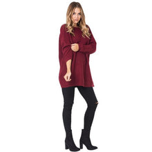 2016 women's Autumn Spring Long knitted Sweaters Back V Neck Solid Casual Loose sweaters And Pollovers Sexy Pull Femme