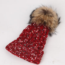 20165 Hot Sales Faux Fur Knitted Hats Women Winter Warm Skullies & Beanies Hats For Women Hat Fashion Female Caps bonnet femme