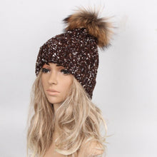 20165 Hot Sales Faux Fur Knitted Hats Women Winter Warm Skullies & Beanies Hats For Women Hat Fashion Female Caps bonnet femme