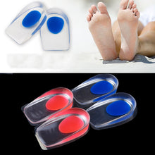 2017 1 Pair Soft Silicone Increase Half-height Heel Support Pad Cup Gel Shock Cushion Orthotic Insole Plantar Care